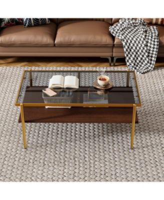 Modern 3-Piece Glass Coffee and End Table Set