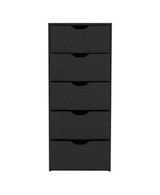 Five Drawer Standard Chest for Bedroom Storage and Clothes Organization