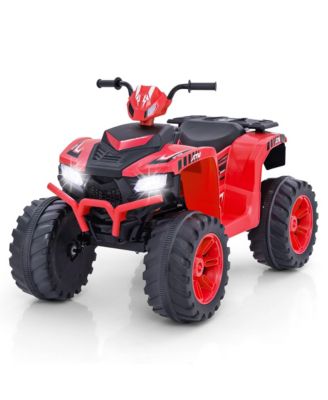 Kids Ride-On ATV 24V Battery Powered Electric Vehicle w/ Wireless Connection Music Radio LED Lights