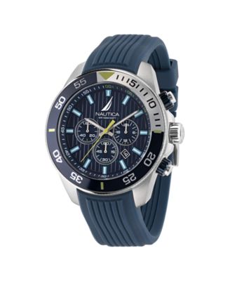 Men's Analog Silver-Tone Stainless Steel Watch Set, 48mm