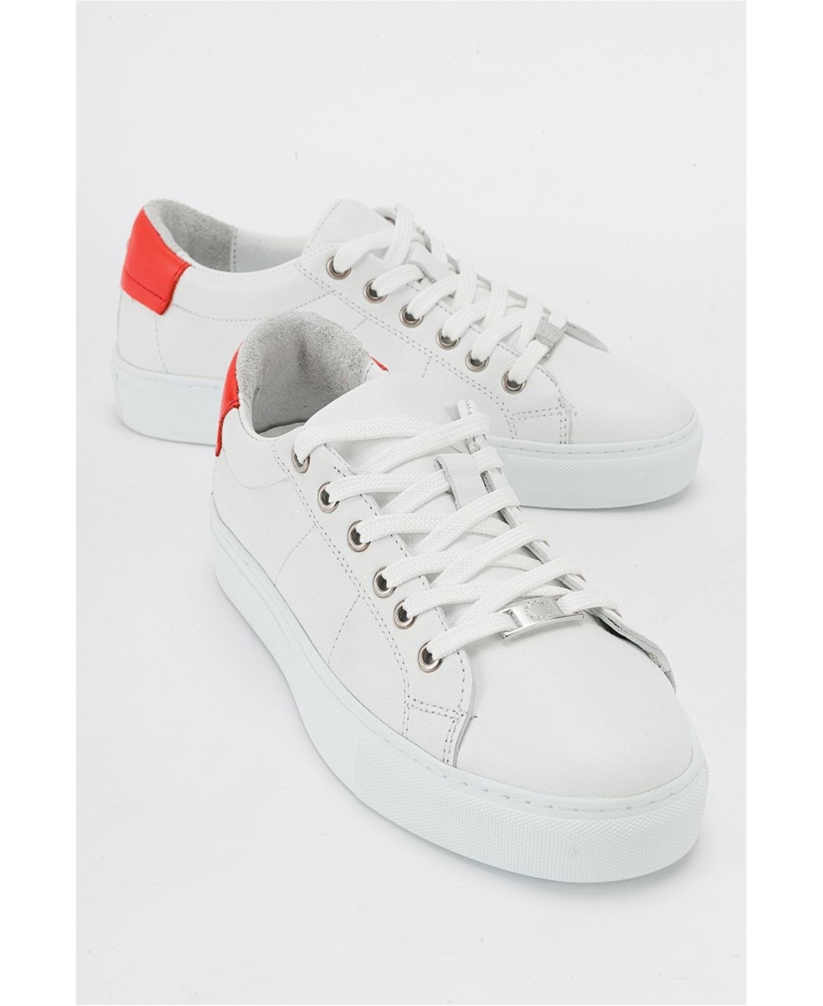 Ayverie Leather Sneaker (Women) - White leather