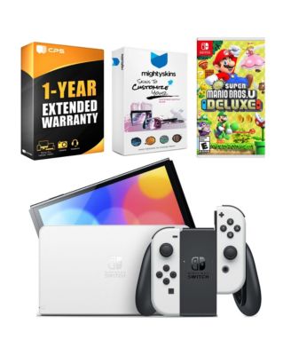 Switch OLED Console Mario Kart 8 Deluxe Bundle with New Super Mario Bros.
