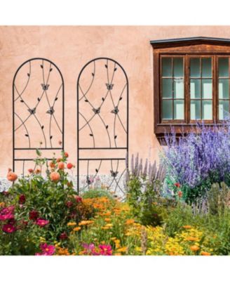 Streamdale 2 Pack 71" Metal Garden Trellis - Climbing Plant Support