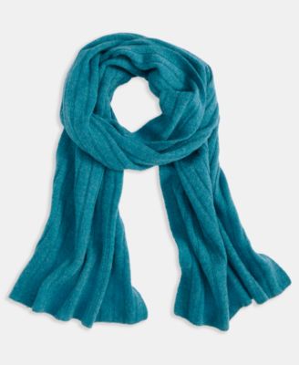 Ribbed 100% Cashmere Scarf
