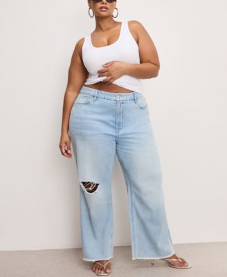 Women's Weightless Good Skate Cropped Wide-Leg Jeans, Regular & Plus Size