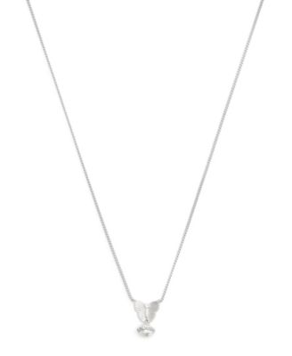 Faux Stone Signature Heritage Butterfly Cultivated Pearl Pendant Necklace