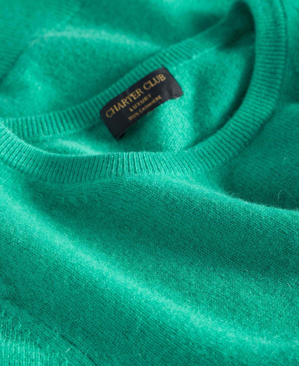 Charter Club Women's Long-Sleeve 100% Cashmere Crewneck Sweater, Macy's Exclusive