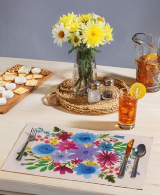 Spring Petals Premier Fabric Placemats, Set of 4