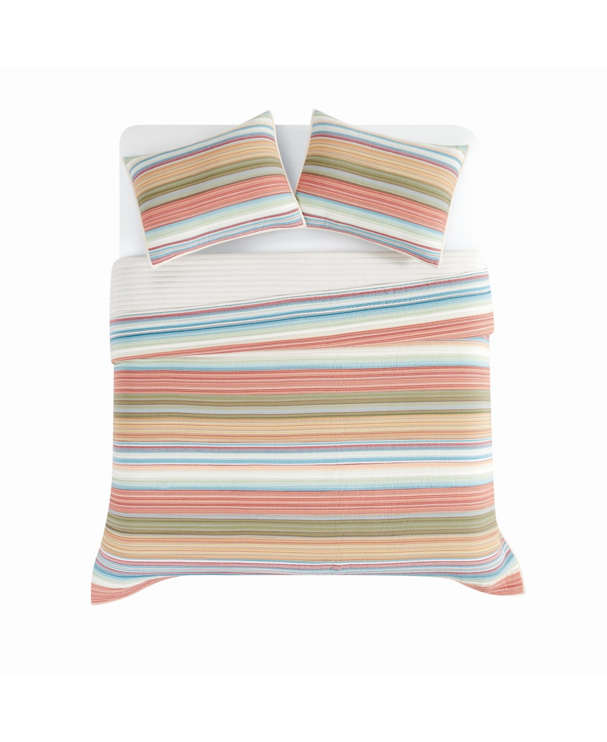 Oceanfront Resort Palm Beach Yarn Dye Stripe 2-pc. Quilt Set, Twin In Multi