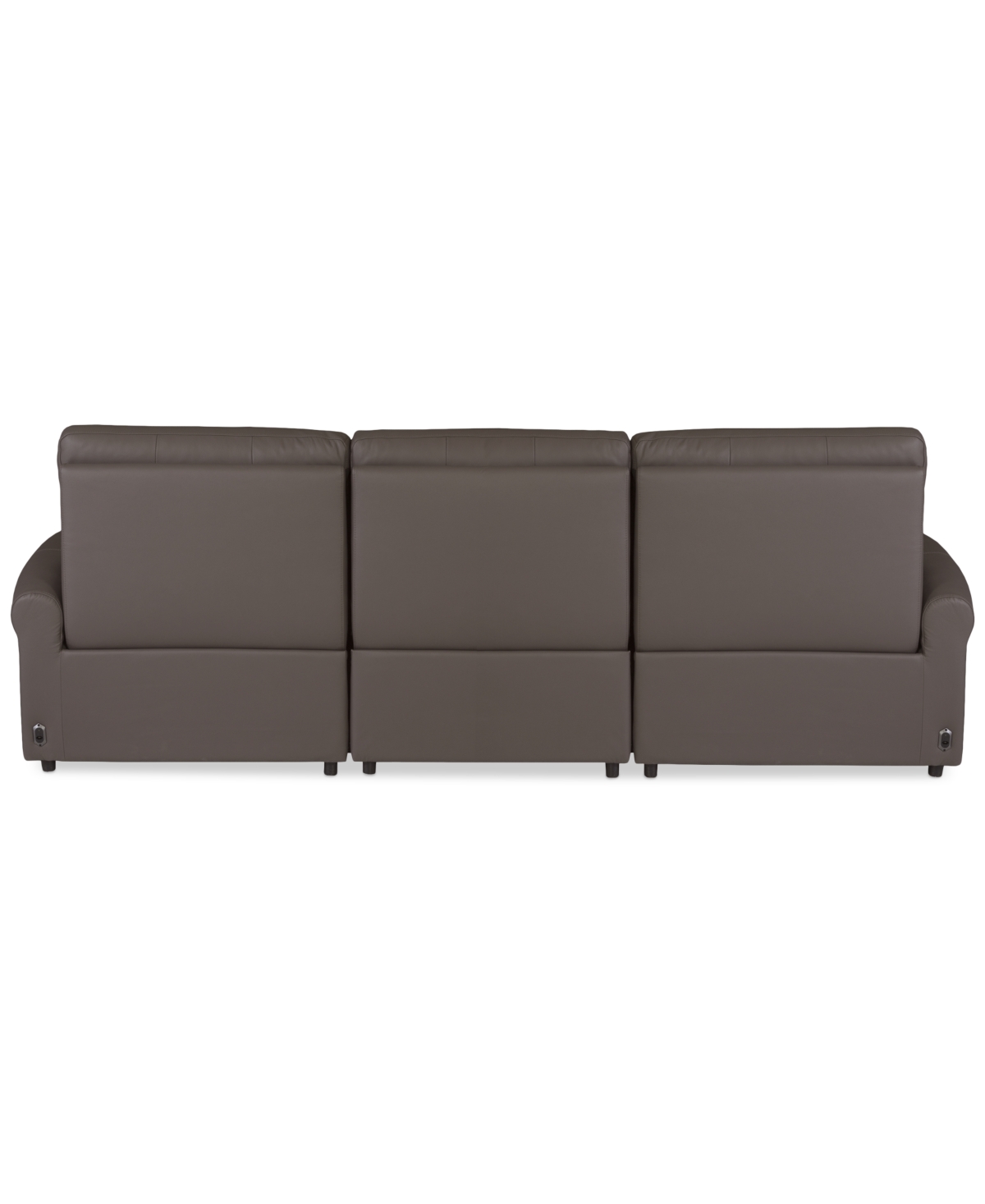 Macy's Thandler 3-pc. Leather Sofa With 3 Power Recliners, Exclusively At
