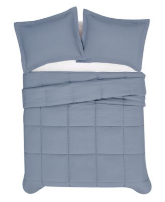Garment Wash Solid 2-Pc. Comforter Set, Twin/Twin XL