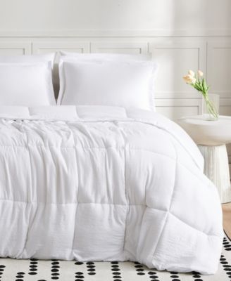 Truly Soft Garment Wash Solid 3-Pc. Comforter Set, King