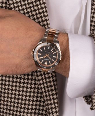 Men's Swiss Ophrys Two-Tone Stainless Steel Bracelet Watch 43mm