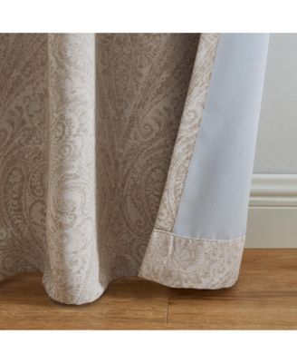 Vittoria Paisley Printed Blackout Curtain Panel