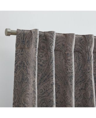 Vittoria Paisley Printed Blackout Curtain Panel