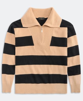 100% Cashmere Women's Quarter-Zip Sweater, Created for Macy's