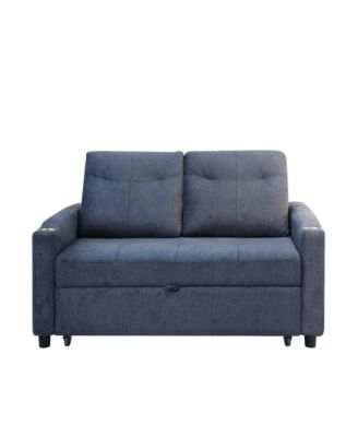 Streamdale 1 Pc Velvet Sofa Bed, 3-in-1 Convertible Sleeper with Pullout Bed – Living Room Furniture