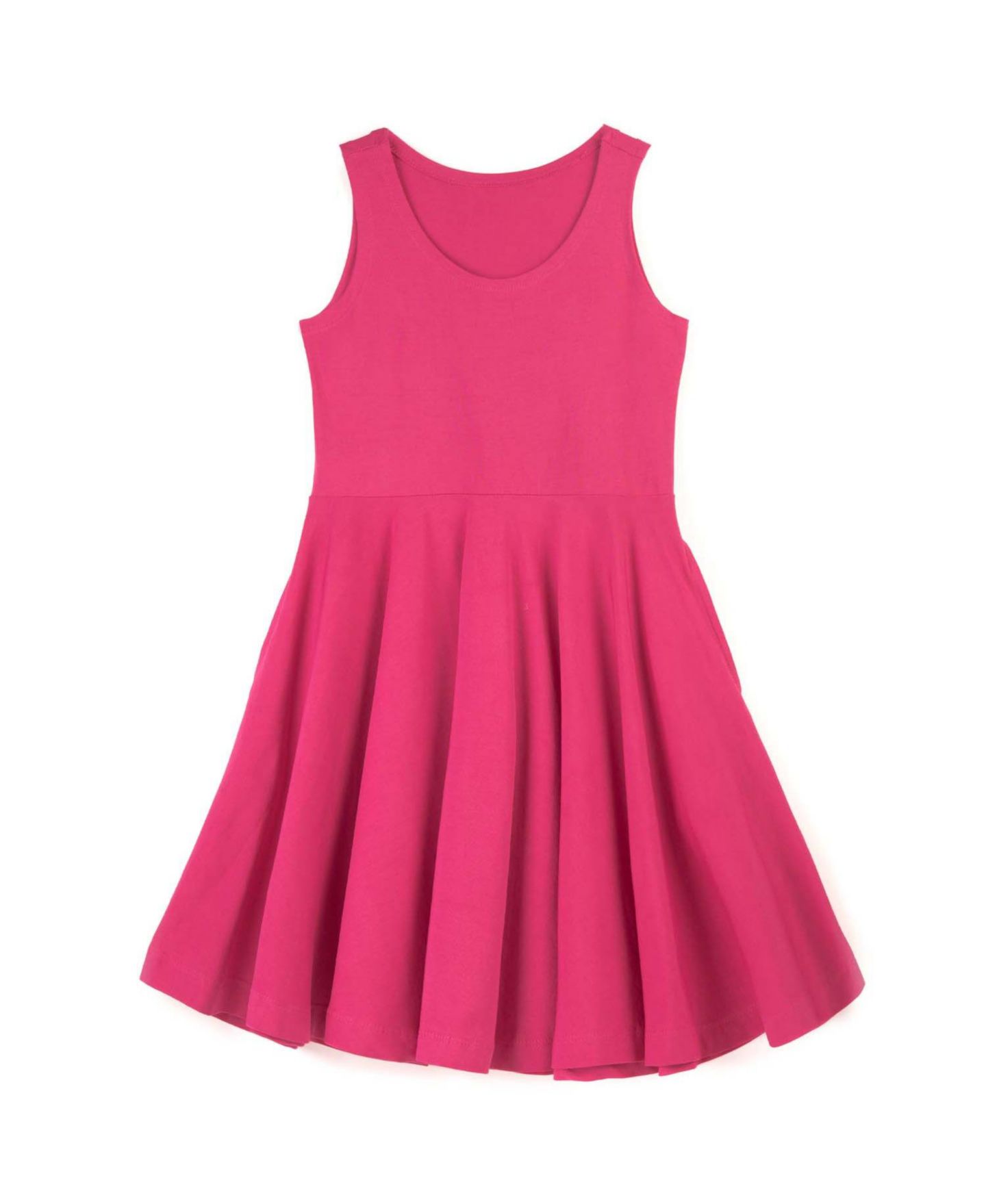 Платье Mightly Fair Trade Cotton Sleeveless Twirl Dress для девочек, цвет: Begonia — фото 1