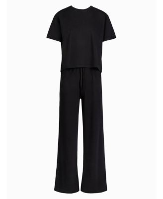 Women's Soft Touch Wide Leg Lounge Set