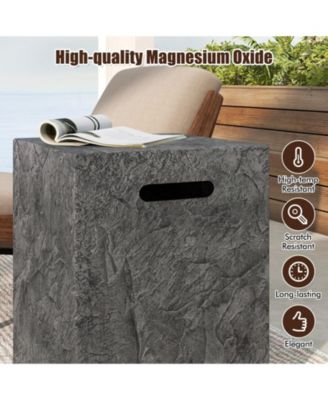 Propane Tank Cover Table Outdoor Gas Tank Storage Hideaway Cover