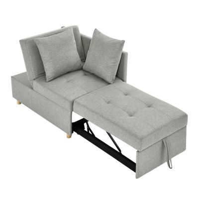 Streamdale Convertible Sofa Bed Recliner with Adjustable Backrest and Pullout Sofa Bed