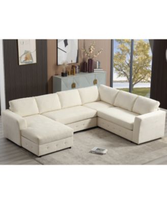 Streamdale 110" Oversized Modular Sectional Sofa, Chaise & Storage