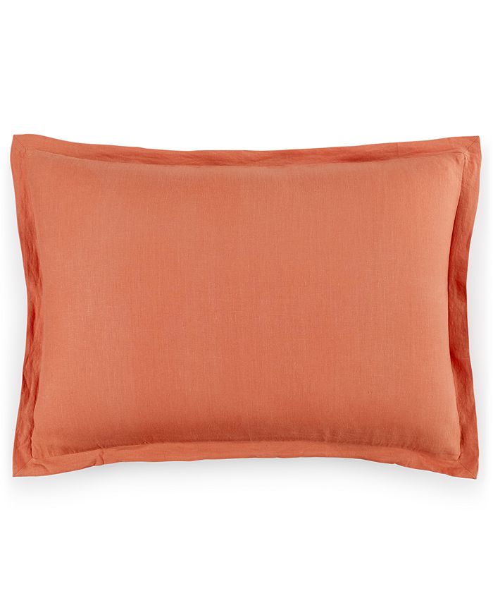 Hotel Collection Linen Poppy Standard Sham, Created for Macy's Macy's