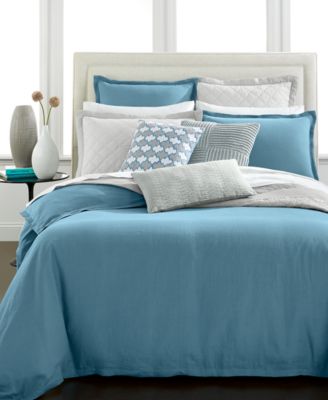 macy's hotel collection linen duvet cover