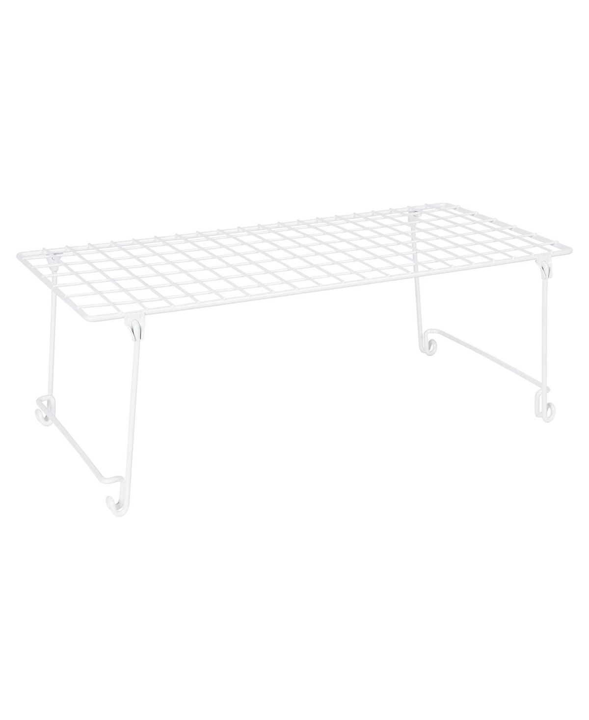 Stack & Hang 21.5x10.75x7.87'' Stainless Steel Wire Shelf Unit, White