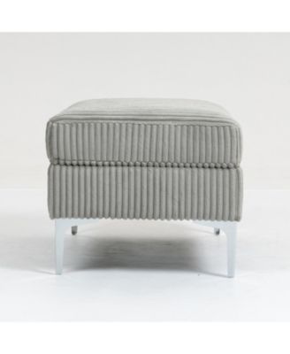 Streamdale Modular Sectional Sofa Square Ottoman Module,Storage Ottoman Footrest,Gray