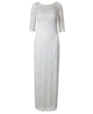 Women's Lila 3/4 Sleeve Lace Maxi Gown