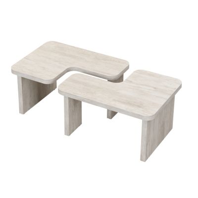 Rectangular Wood Detachable Coffee Table