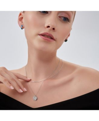 Eye Coin Sterling Silver Evil Eye Necklace