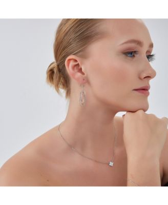 Nested Loop 3D Drop Earring in Sterling Silver