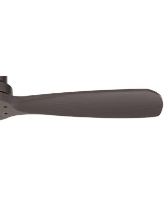 52" Delta-Wing DC Modern Industrial 3 Blade Indoor Outdoor Ceiling Fan Remote Control Matte Black Wood Damp Rated for Patio Exterior House Porch Gazebo Garage Barn - Casa Vieja