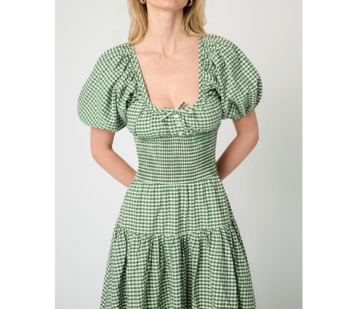 WeWoreWhat Women's Smocked Waist Midi Dress