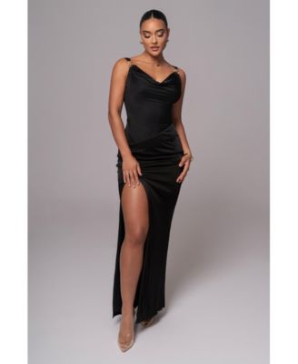 Women's Cowl Neck Chain Dress