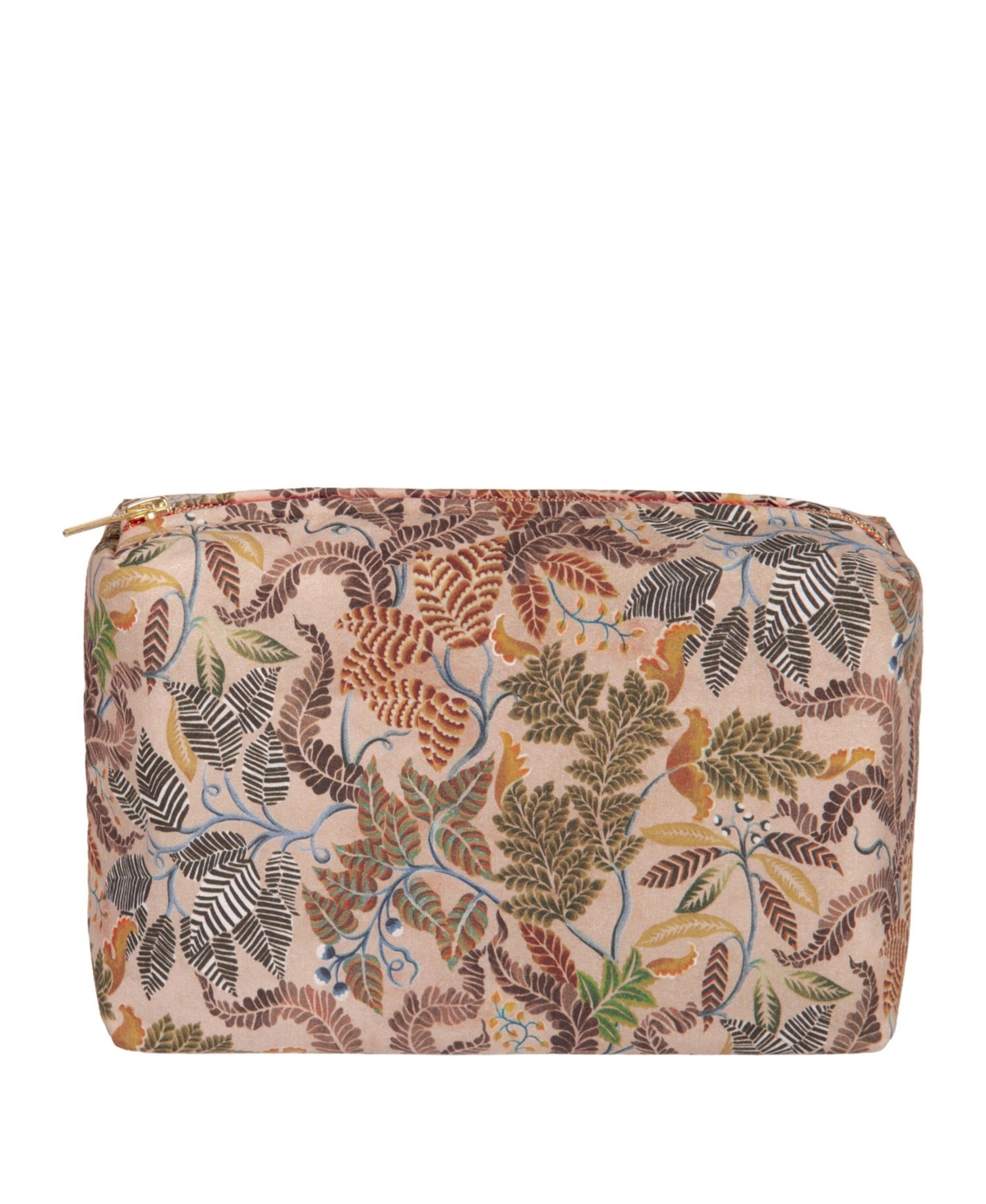 Brocart Decoratif Sepia Medium Toiletry Bag - Beige, brown, pink