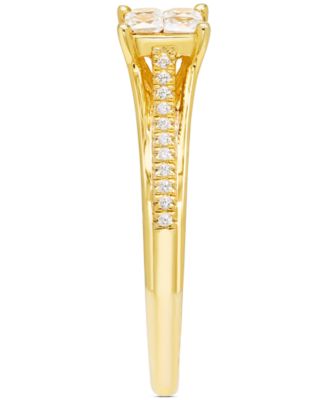 Diamond Ring (3/8 ct. t.w.) in 10k Yellow Gold