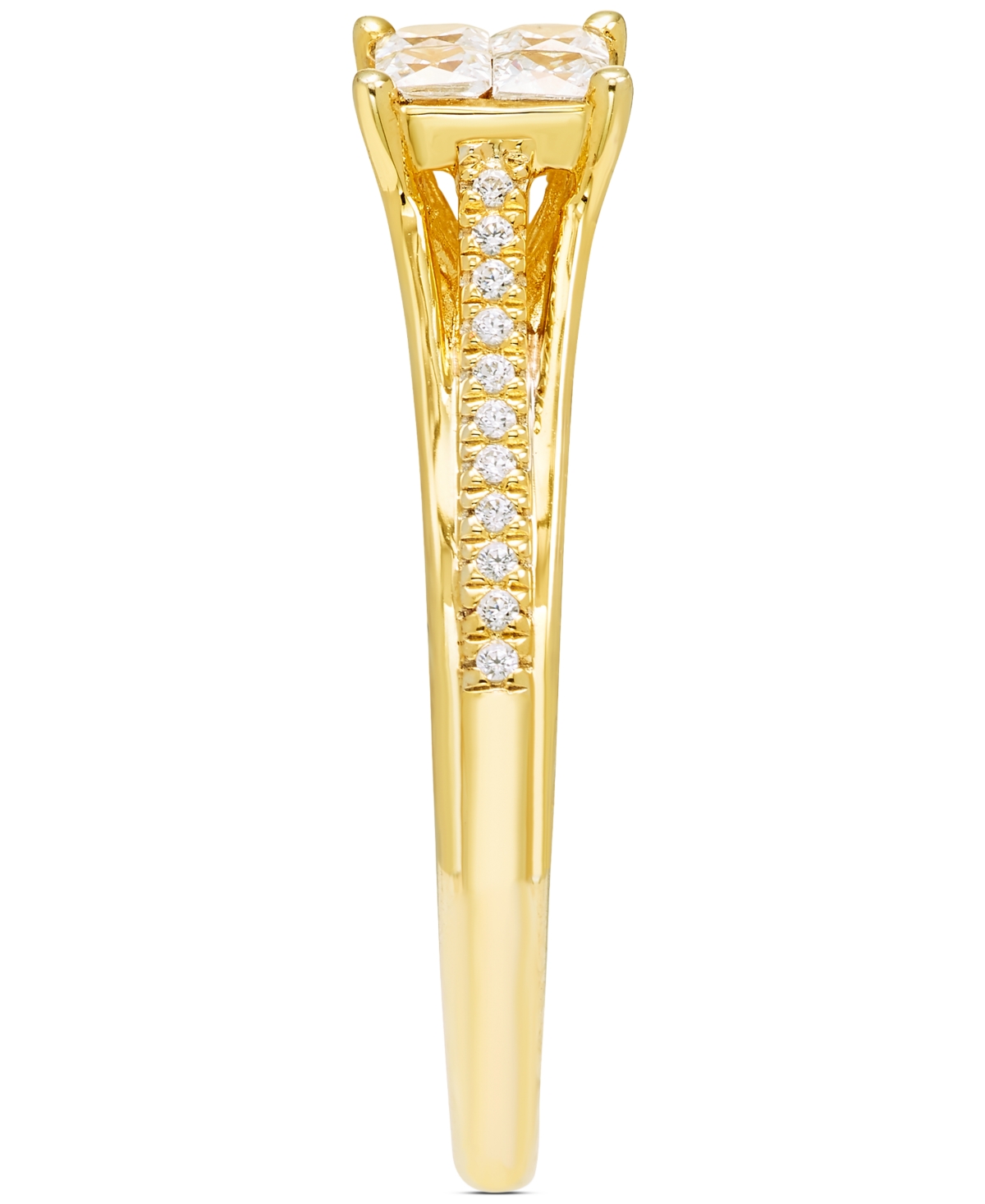 Macy's Diamond Ring (3/8 Ct. T.w.) In 10k Yellow Gold In Gold
