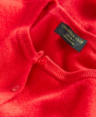 Women's 100% Cashmere Crewneck Cardigan, Macy's Exclusive 