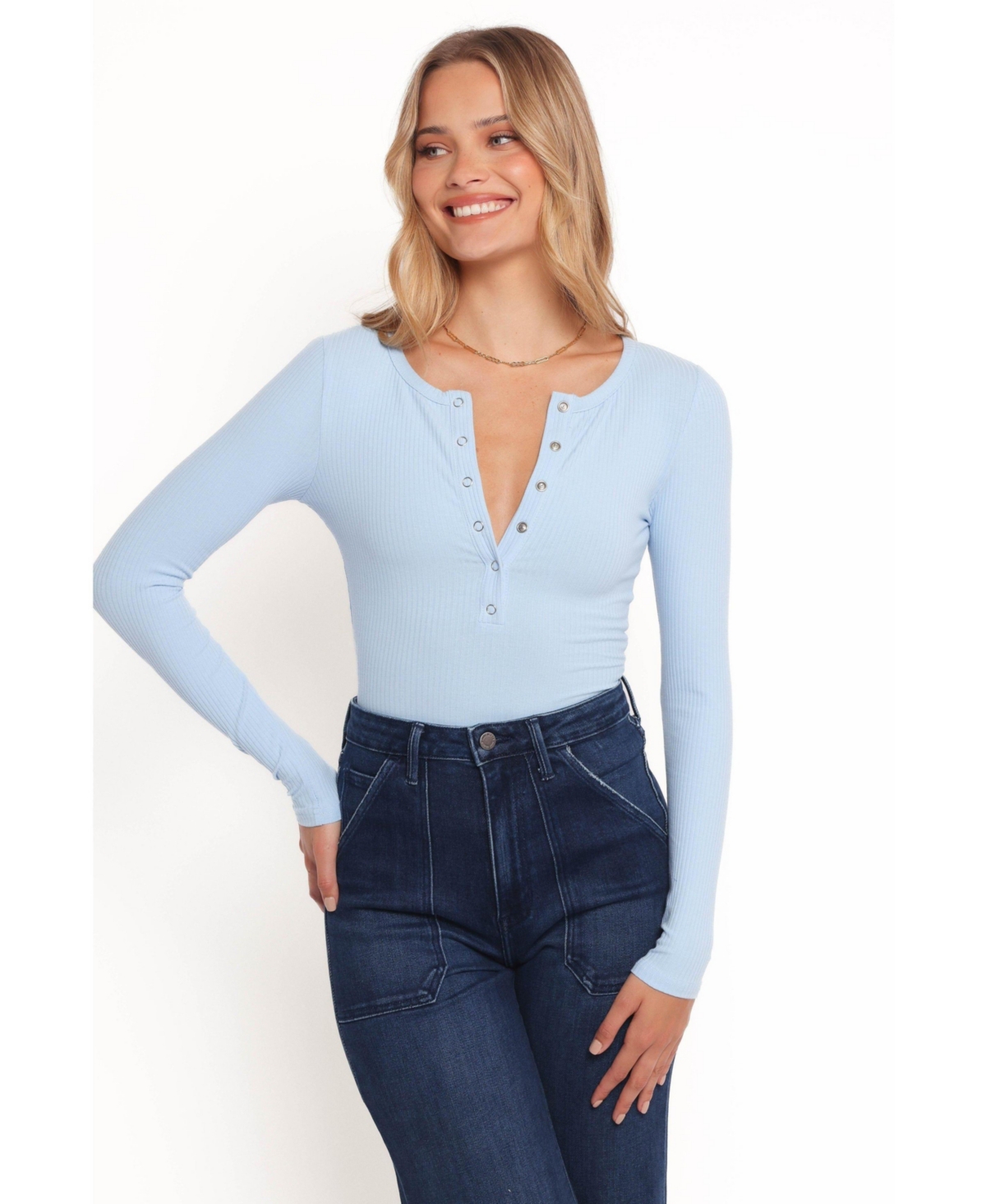 Women's Dio Knit Henley - White