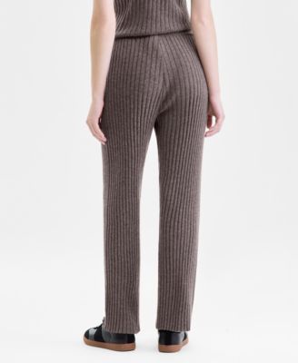 Petite Pull-On High-Rise Cashmere Pants, Exclusively at Macy's  