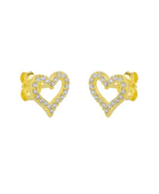 Heart Sterling Silver Stud Earrings