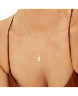 Sterling Silver Egyptian Ankh Necklace