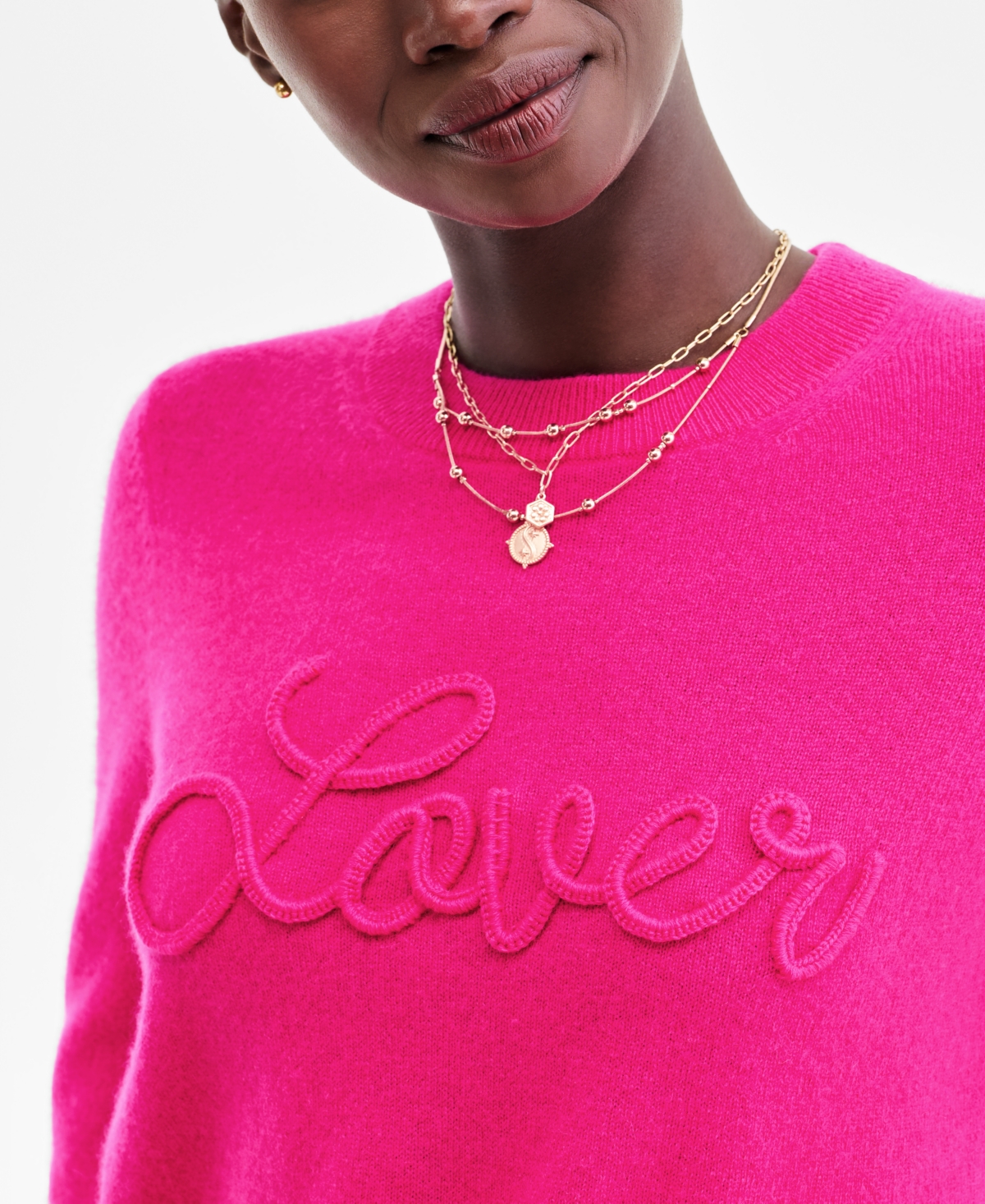 Charter Club Women's 100% Cashmere Love Embroidered Sweater, Macy's Exclusive In Multi