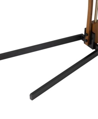 80" Wood Melmar Lucite Arc Floor Lamp