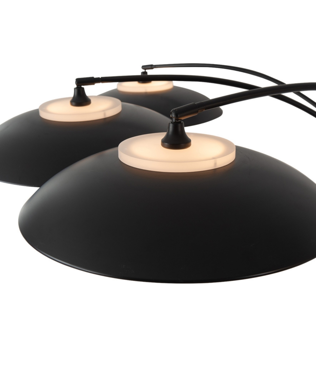 Nova of California 92" Metal Saucer 3 Light Arc Floor Lamp