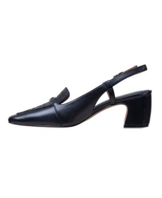 CIRILLA Women's Cuban Heel Posted Slingback Pump