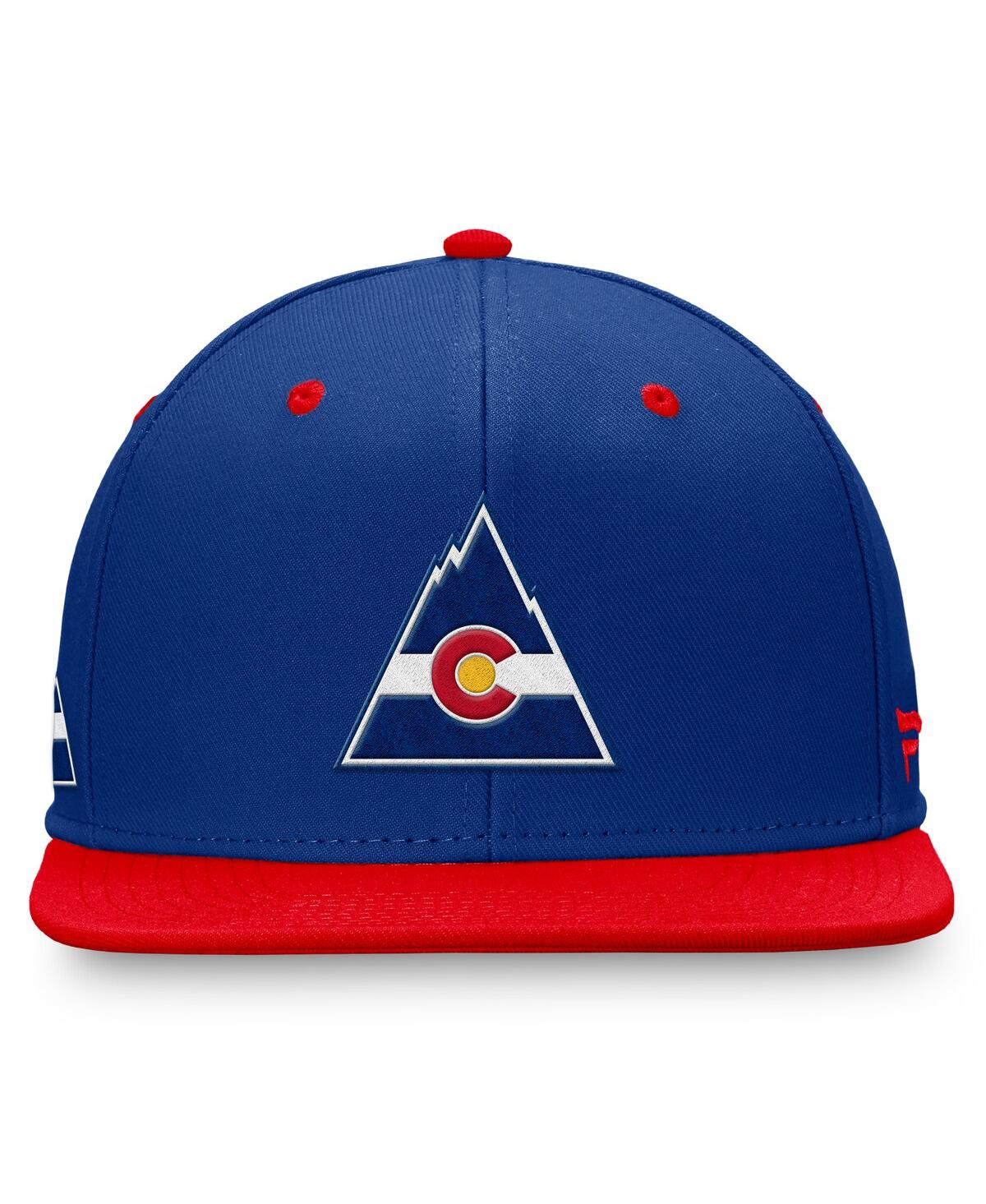 Fanatics Men's Blue/red Co Rockies Heritage Retro Fitted Hat